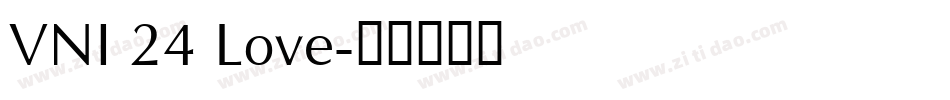 VNI 24 Love字体转换